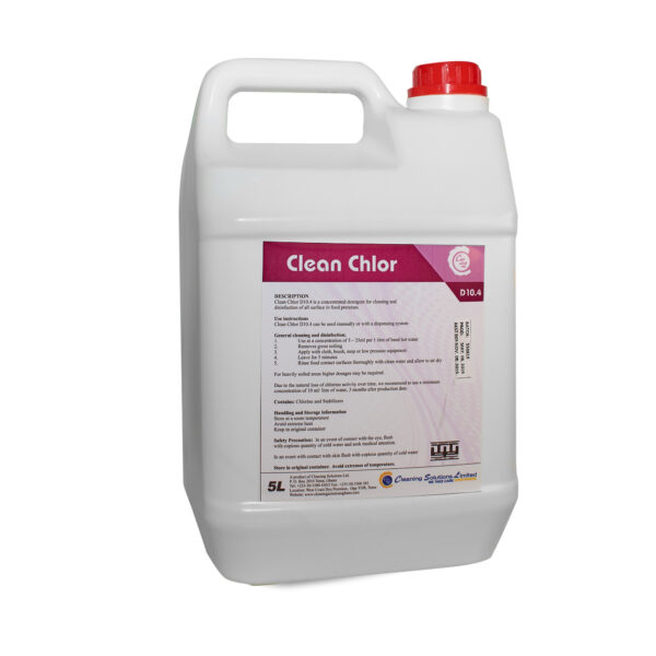 CLEAN CHLOR - DETERGENT AND DISINFECTANT - 5L